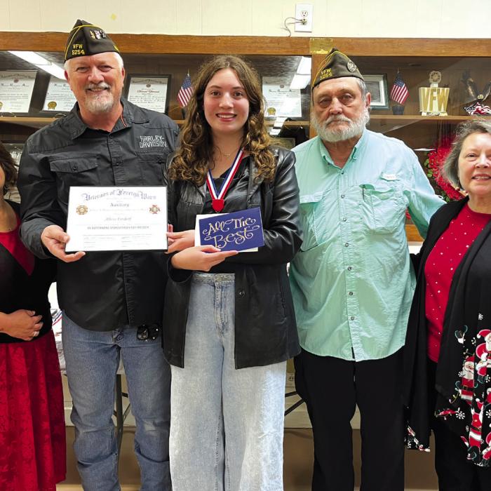 VFW Post No. 5254 and Auxiliary Announce Contest Winners