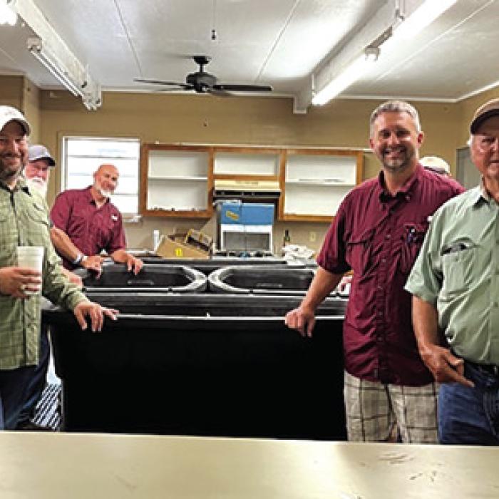 Beer sellers at the annual Fayetteville/Ellinger KC Shrimp Boil.