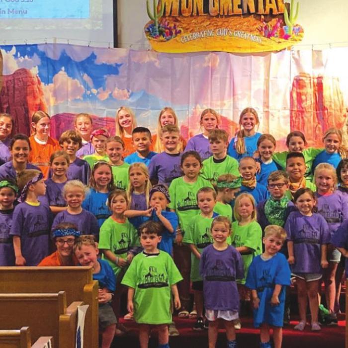 Vacation Bible School was held June 12-16, 2022 at Martin Luther Lutheran Church in Carmine with the theme “Monumental-Celebrating God’s Greatness.” There were 46 students attending and 19 class leaders. In addition, 24 persons provided food and/or worked in the kitchen and 15 persons were leaders with games, openings, station leaders, and etc. Mia Williams and Jennifer Tinker served as co-directors.