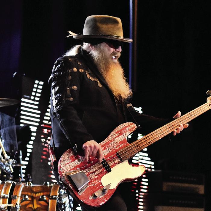 The trio of ZZ Top perform at the 2015 Fayette County Fair, left to right – Frank Beard, Dusty Hill and Billy Gibbons. Dusty Hill died in 2021. Photo by Tom Wood
