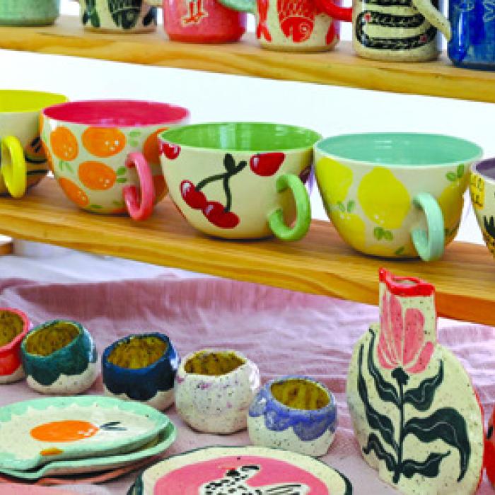 Ceramics by artist Paige Yim Jones.