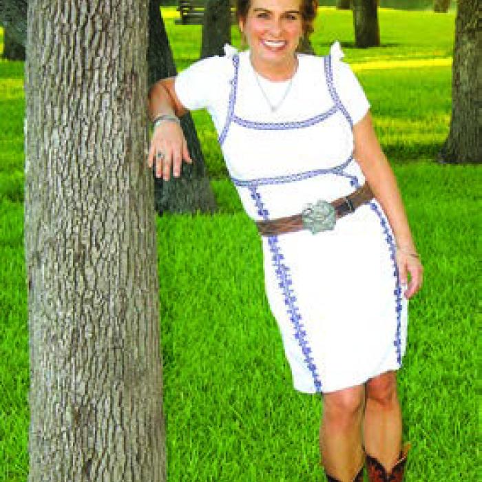 Stephanie Ruckert at her family’s homestead.