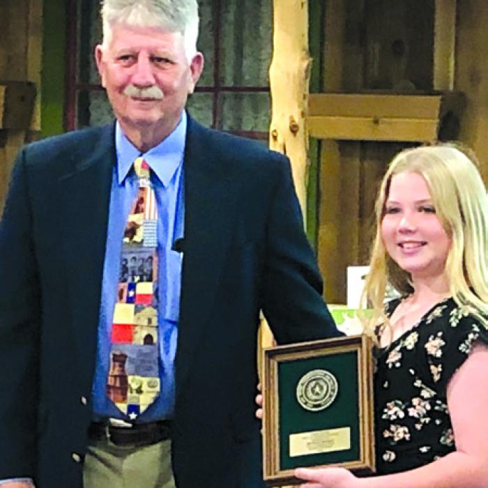 Brynlee Berger placed third in the Poster Contest (3rd-6th grade) category.