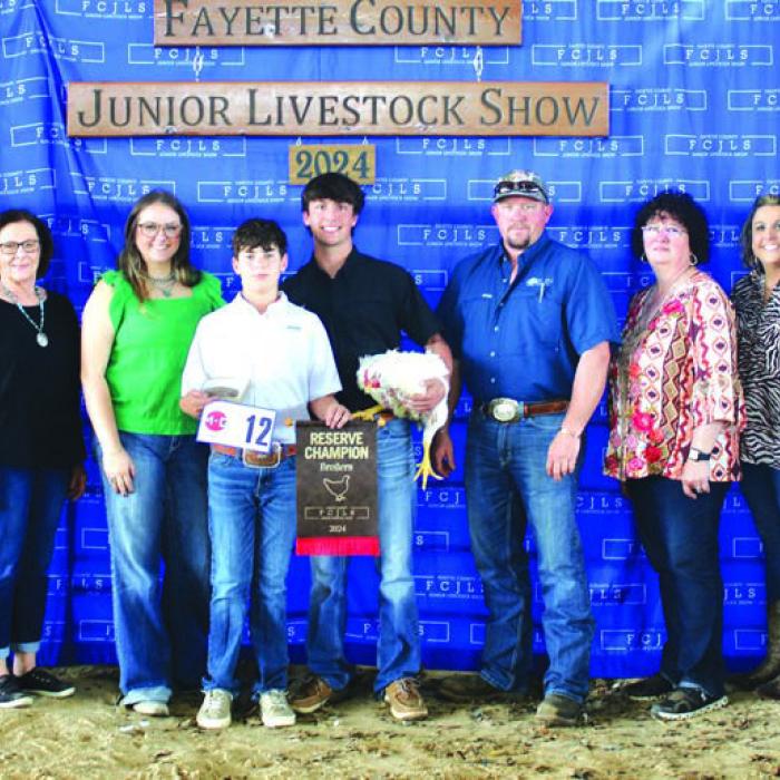 Fayette County Junior Livestock Show Reserve Champions