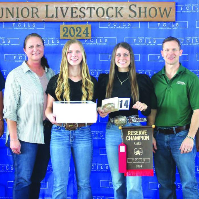Fayette County Junior Livestock Show Reserve Champions