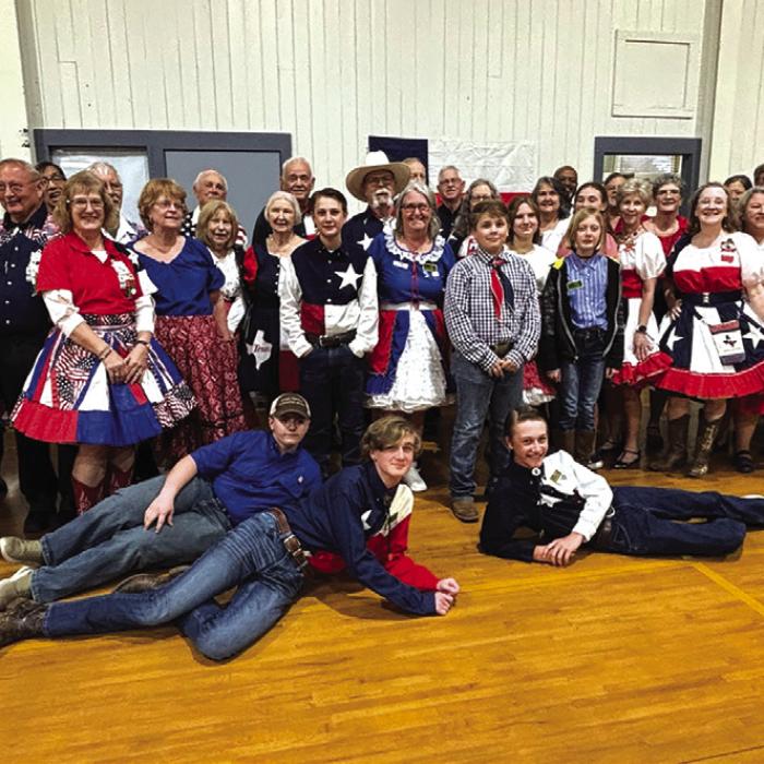 The La Grange Roadrunners (a Square Dance Club) hosted the Texas Independence Day Dance at the Randolph Recreation Center on E. Pearl Street on March 8, 2025. The event attracted dancers from all around the area. The event was especially appropriate to celebrate Texas Independence Day because Square Dancing is the State Folk Dance of Texas.