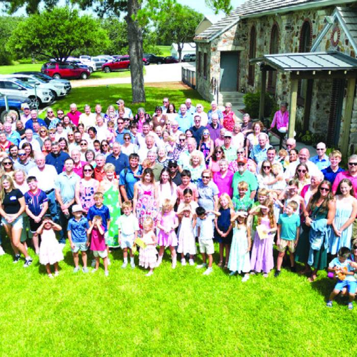 Members of the descendants of Frank and Barbara Prasifka Srubar gathered for a group photo during the family’s 50th annual reunion on July 19 in Plum. The milestone event celebrated 145 years since Frank and Barbara Srubar immigrated from what is now Czechia to America in 1881. This year’s reunion drew 210 descendants representing seven generations of the Srubar family.