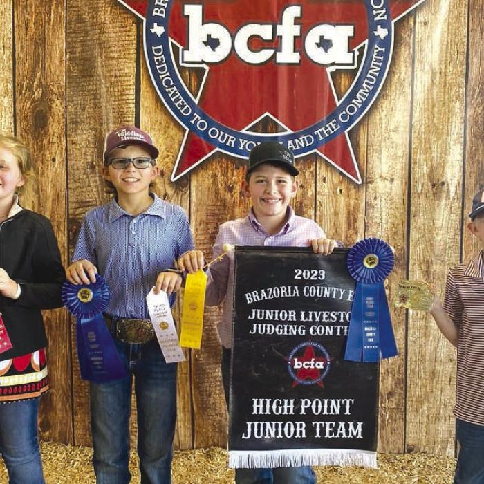 Fayette County 4-H Competes in Brazoria County Livestock Judging
