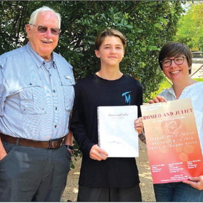 LG Student Deacon Wick Wins First ‘Play’s The Thing’ Award to Camp Shakespeare