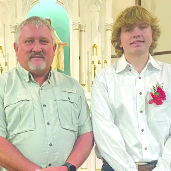 Kasen Kocian Receives Rite of Confirmation