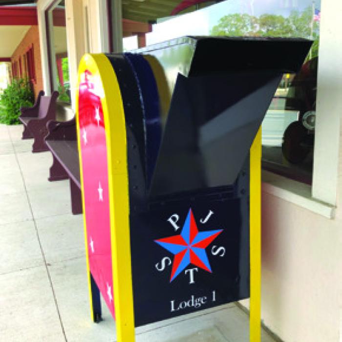 New Receptacle for Worn Flags