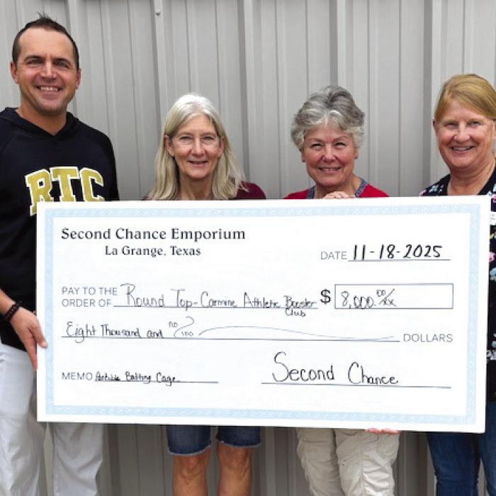Second Chance Donates to RT-C Athletics