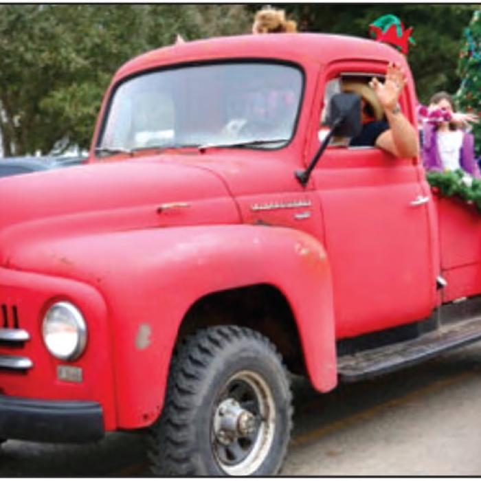 A picture from a previous Round Top Christmas parade, before it was held at night.