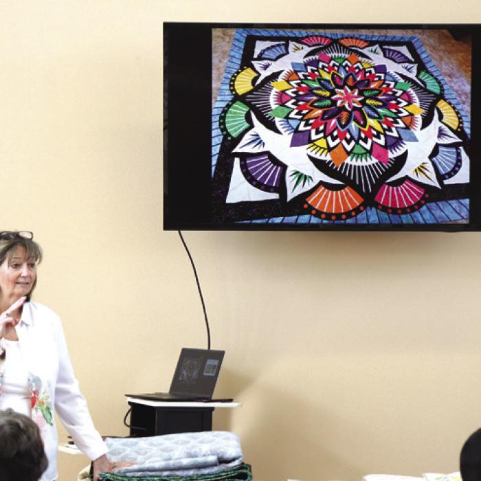 Quilt Guild Hears About Pieced Paper Designs