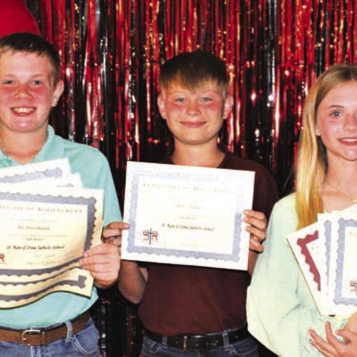 St. Rose of Lima Catholic School End of Year Awards