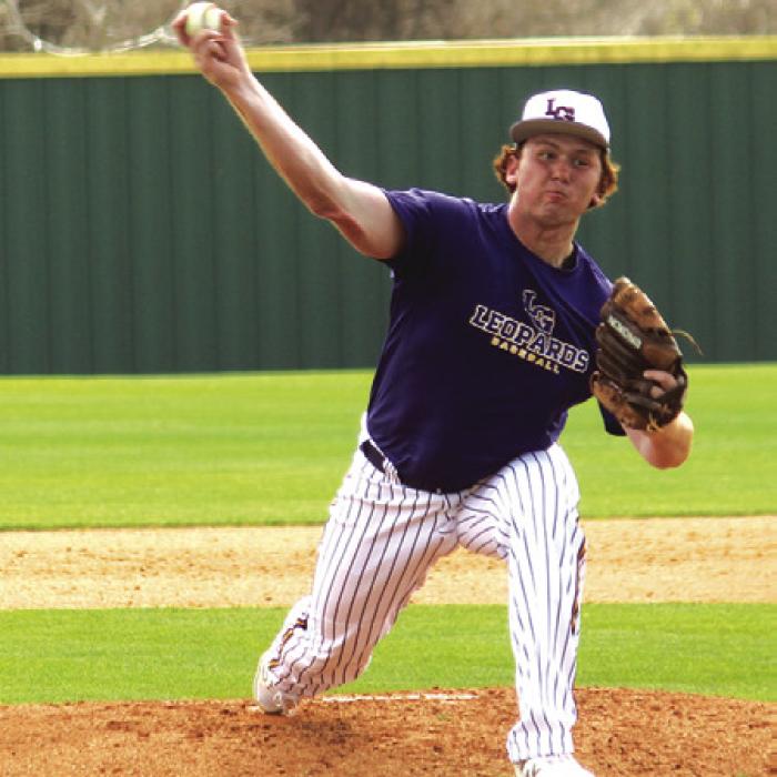 La Grange’s Oliver Gunn pitching against New Waverly last week. Photos by Jeff Wick