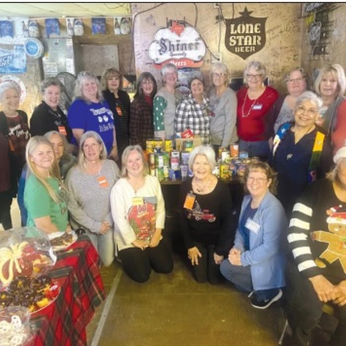 Bunco Group Donates Food to Food Pantry