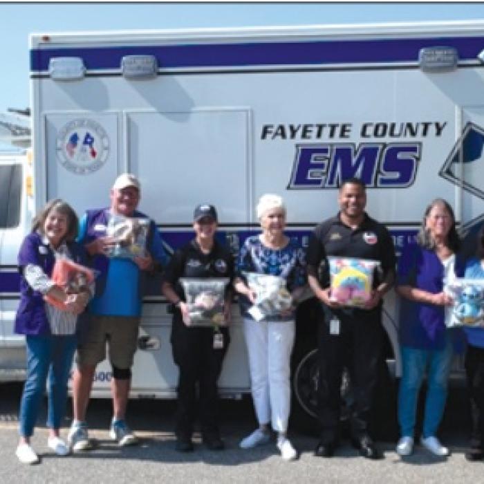 St. Mark’s Volunteers Donate Comfort Items to EMS