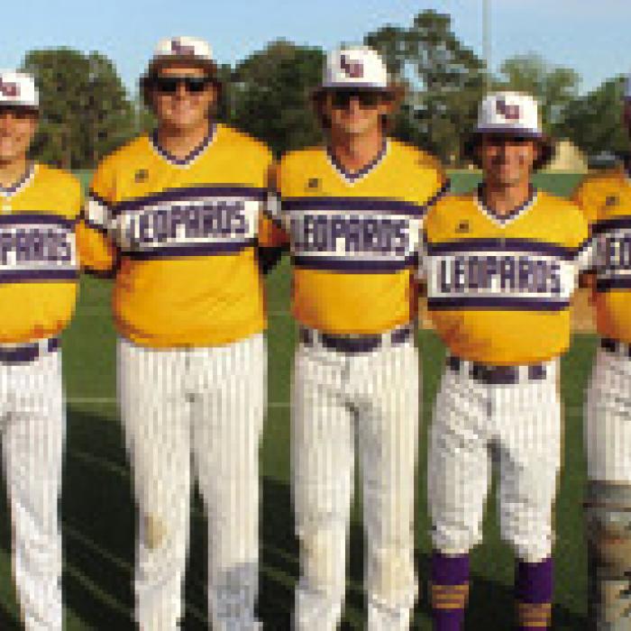 The seven senior members of the La Grange baseball team – left to right – Braxton Dahse, Max Dixon, Bradyn Prasek, Kyler Lamza, Ty Stark, Hunter Sabo and Holdyn Cooper. Photo by Jeff Wick