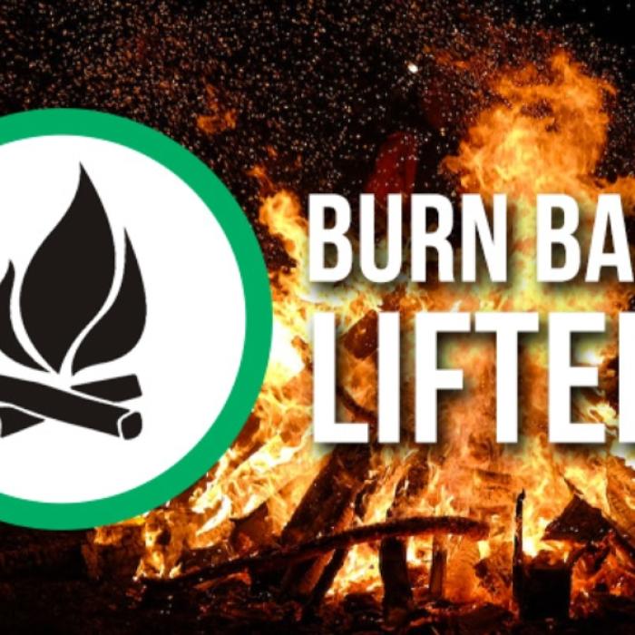 Fayette County's burn ban lifted for now.