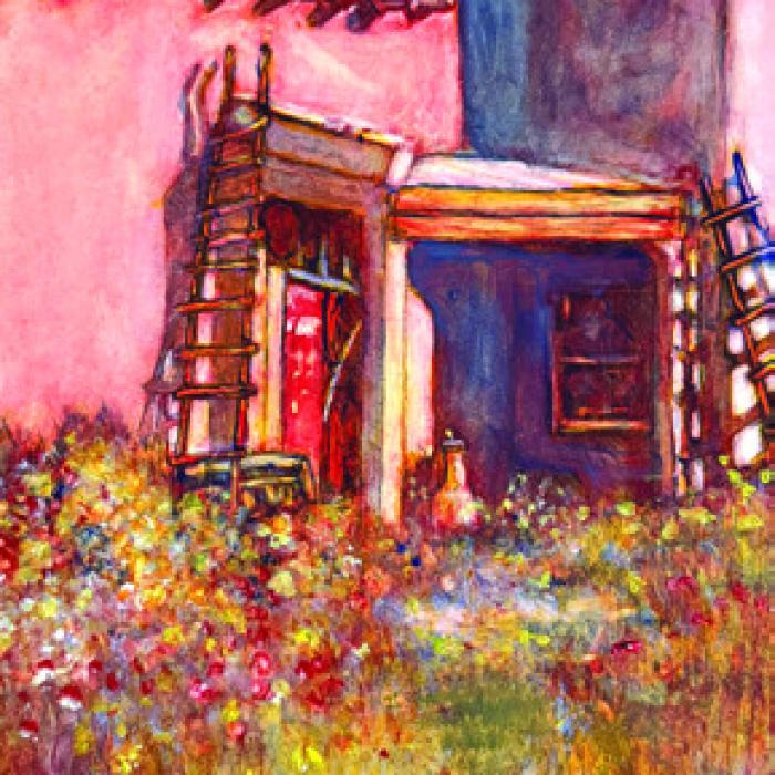 “Desert Blooms,” oil painting by Stephen Henry.
