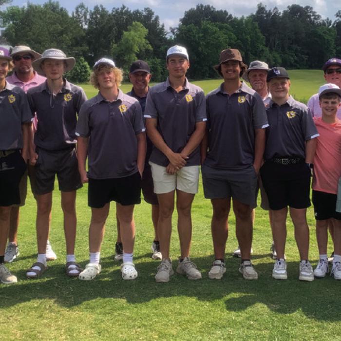The members of the regional-bound La Grange golf team had a big cheering section watching them at regionals last week in Huntsville.