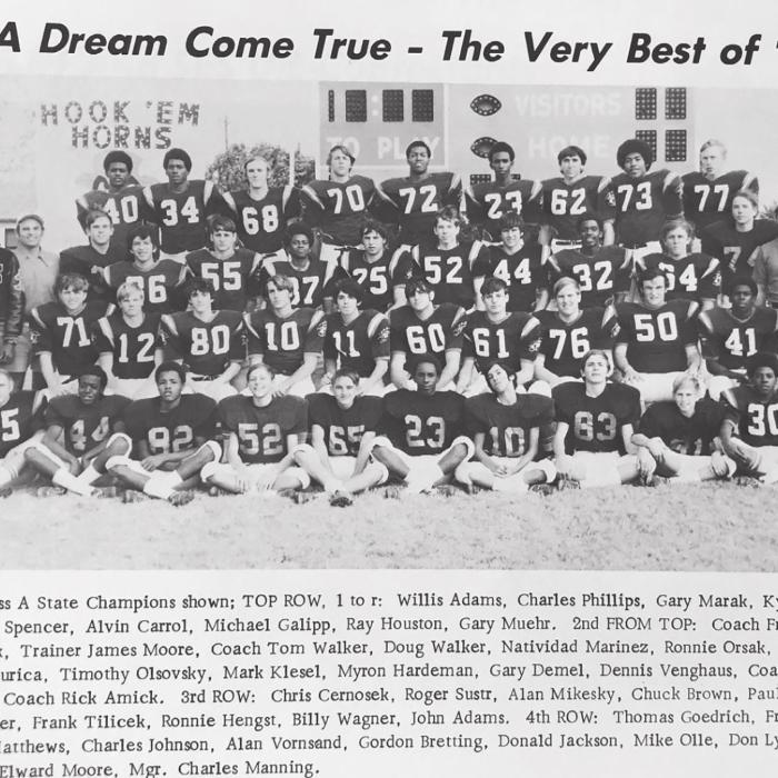 Photo source: 1973 Schulenburg Roundup Yearbook at the Schulenburg Public Library.
