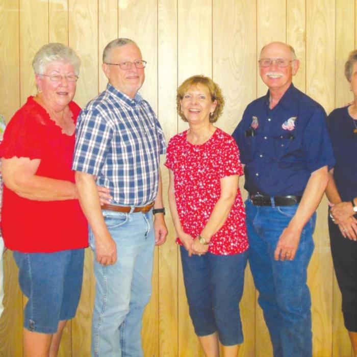 Celebrating anniversaries recently were Ted and Margie Stardig - 62 years; Carol and Doug Fewell - 44 years; Jo Ann and Ray Ullrich - 49 years; Mert and Leonard Meinkowsky-58 years.