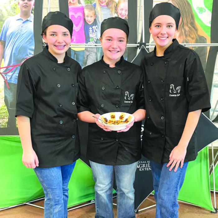 Country Cooks (Intermediate Healthy Dessert)– Morgan Williams, Lylah Robertson, and Summer Dooley.