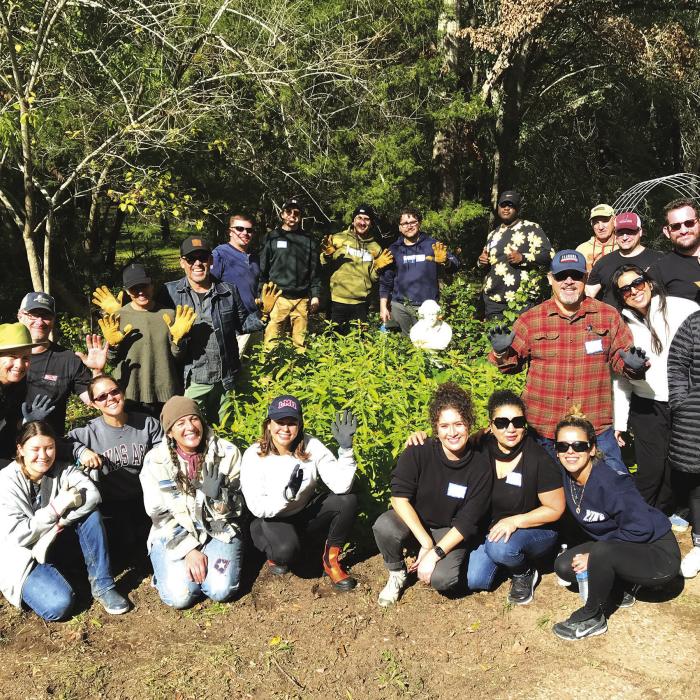 Group Steps Up to Help at Garden and Grounds Service Day at Festival Hill