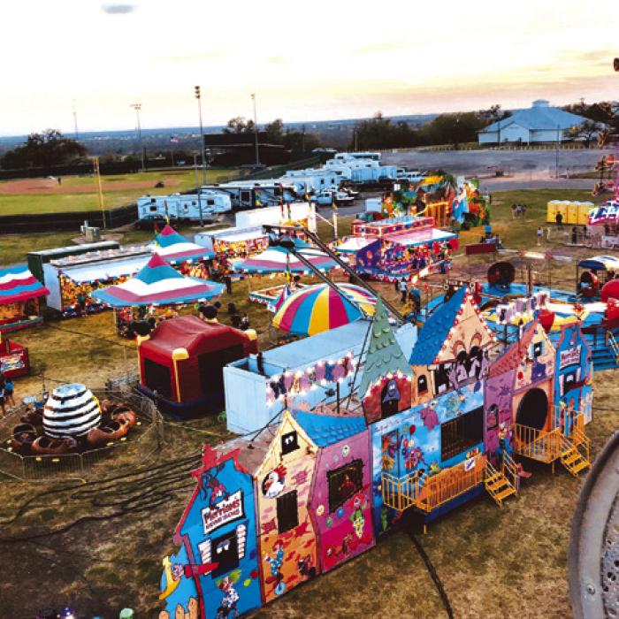 Here’s a shot from a previous visit to La Grange by Merriam’s Midway Carnival.