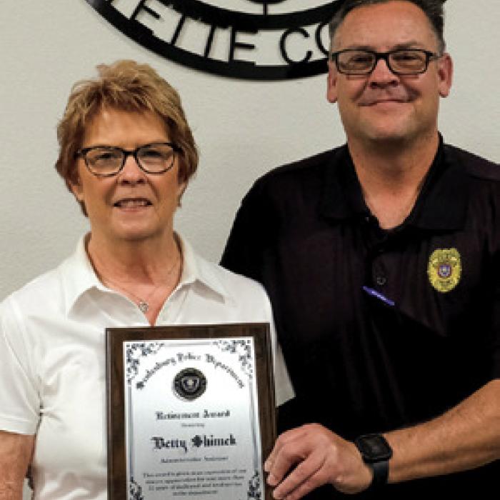 Shimek Retiring From Schulenburg PD
