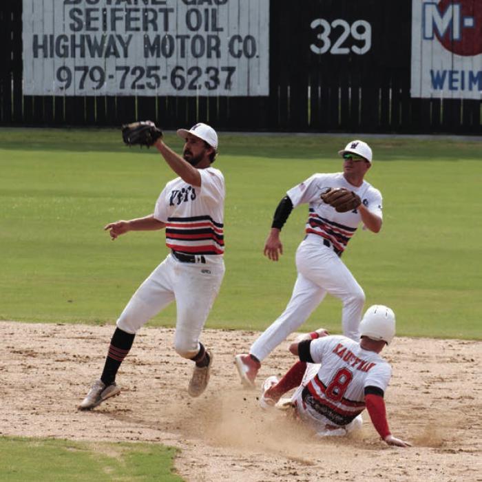 Serbin beat Weimar in Sunday’s Community League Baseball regular season finale. Photo courtesy of Jeremy Clifton of Lonestarbackroads.com