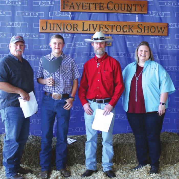Fayette County Junior Livestock Showmanship Winners