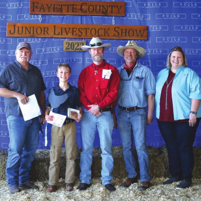 Fayette County Junior Livestock Showmanship Winners