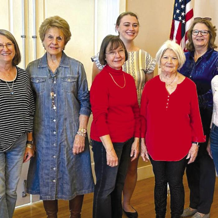 Fayette County CHS officers for 2026, back row from left: Secretary Madelyn Karstedt; Director Cathleen Noska, front row from left: Directors Barbara Eilert, Vera Wehring, Adrienne Kobza; Vice-President/Historian Phyllis Teykl; President Betty Danner; Treasurer/Director Marilyn Cernoch; and Director Carolyn Heihnsohn.