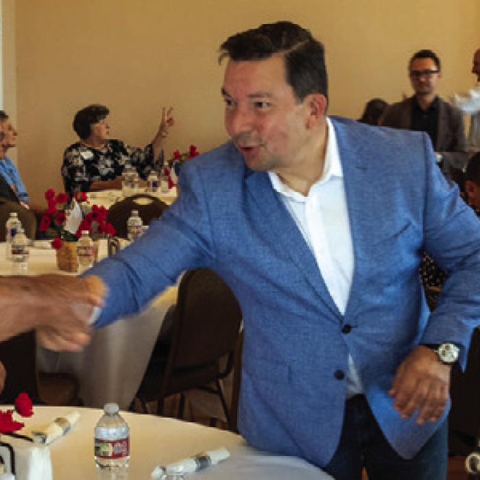 Czech Ambassador Miloslav Stašek shook hands with just about everyone in attendance Saturday. Photos by Andy Behlen