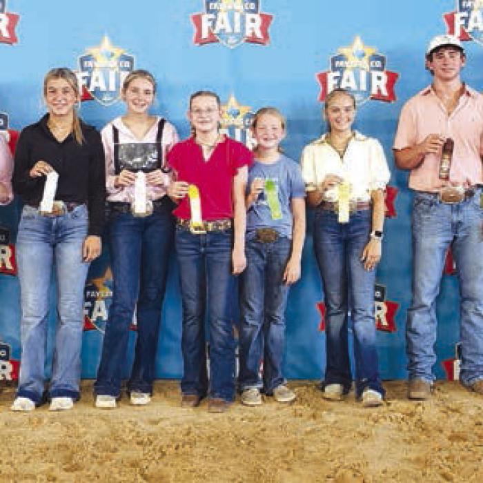 Halter Heifer - Luke Behnke, Rheagan Karisch, Bree Dooley, Summer Dooley, Kennedy Kaspar, Stella Mozisek, Reisy Janca, Lawson Fritsch, Slade Mozisek, and Teague Weinert.