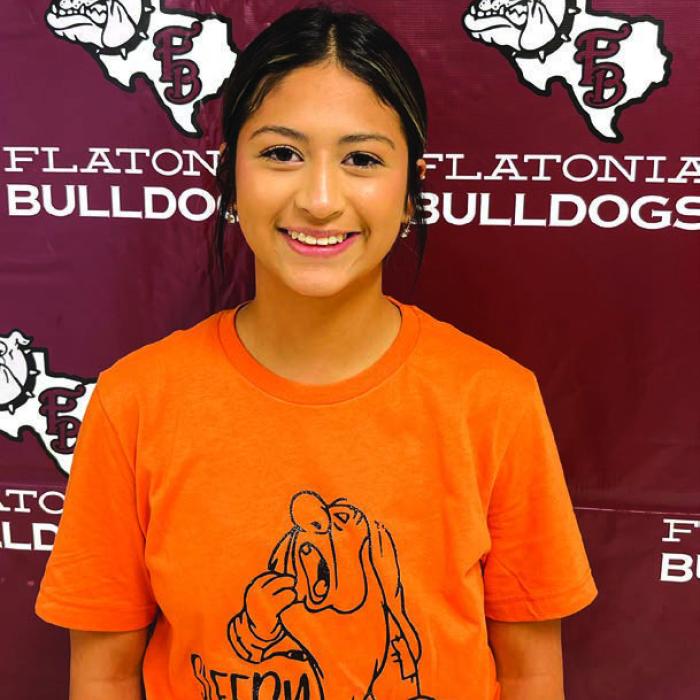 Elzah Herrera is a defensive leader for the surging Flatonia volleyball team. Photo by Jeff Wick