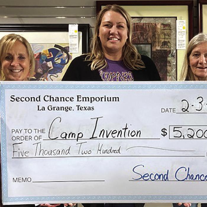 Second Chance Donates to Camp Invention