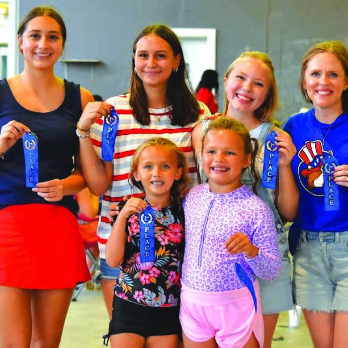 3-legged Race Winners: Trinity Yanis and Kayden Yanis, Zoe Hill and Rachel Hill, Kodi Calvert and Ellia Hernandez