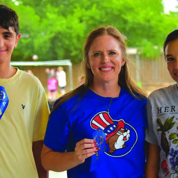 Jump Rope Winners: Ian Hill, Rachel Hill and Karley Burkey