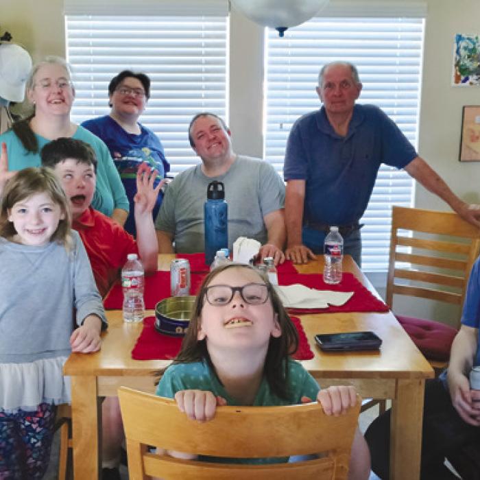The Idaho Chlumsky family with Grandpa Frank Chlumsky.