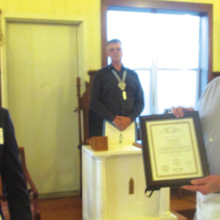 Weeren Honored for 65 Years as a Mason