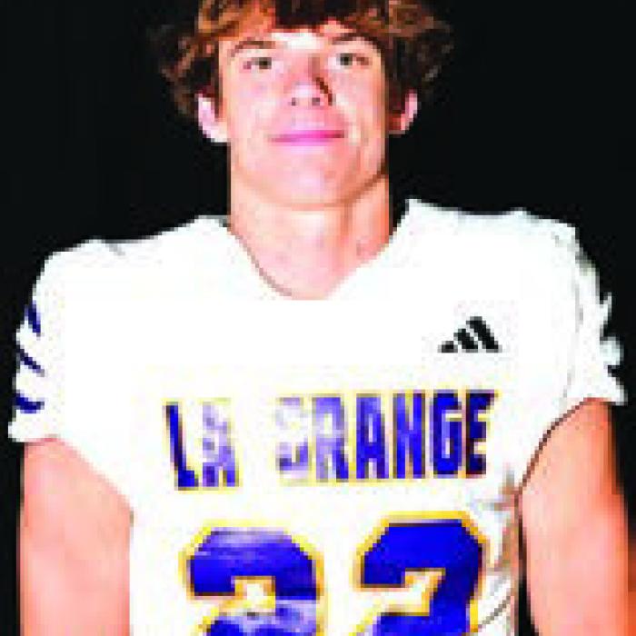 La Grange’s Taylor Cook kicked a 35yard field goal to win Friday’s game in overtime.