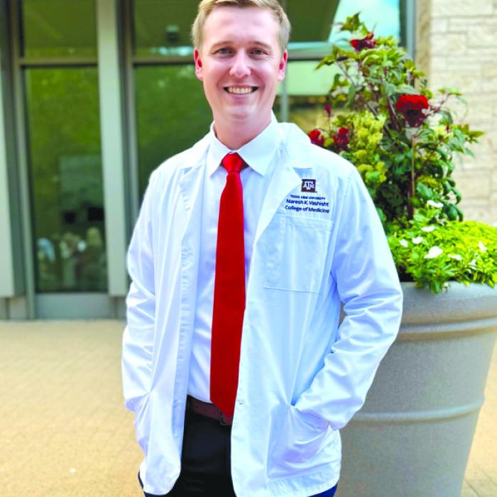 Becka Receives White Coat at Ceremony