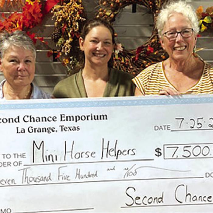 Second Chance Donates to Mini Horse Helpers