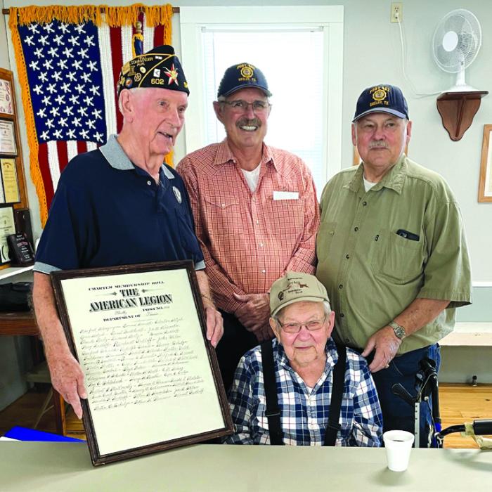 Shelby American Legion Recognizes Mertz