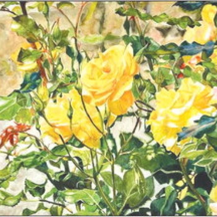 Yellow Roses by Aubri Bernsen - Grade 10.