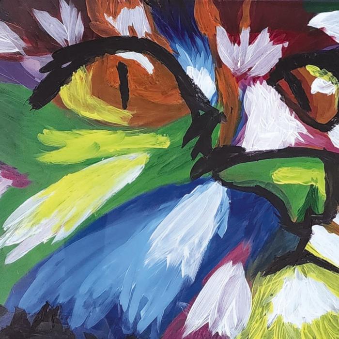 Angry Cat by Briana Dybala - Grade 6.